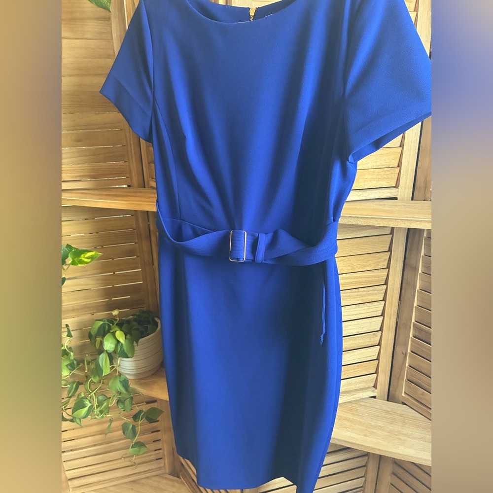 Marc New York Royal Blue Mini Dress with Belt